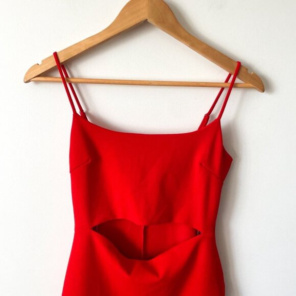 Lulu’s Cutout On the Town Mini Dress Red Size Small - Picture 4 of 7